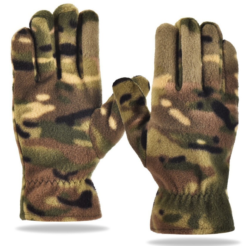 Перчатки флисовые расцветка 